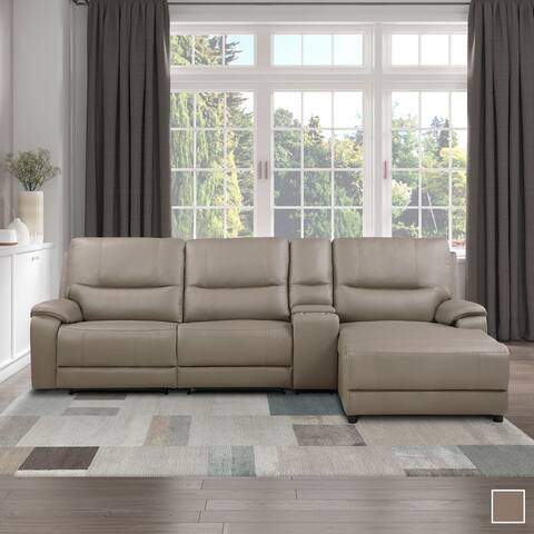 Quill 4-Piece Power Modular Reclining Sectional Sofa with Right Chaise
