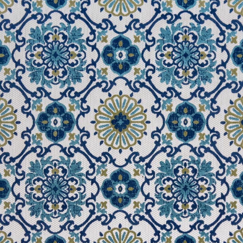 Gertmenian Fosel Chora Transitional Floral High-Low Flatweave Indoor/ Outdoor Area Rug - 5'3"x7'
