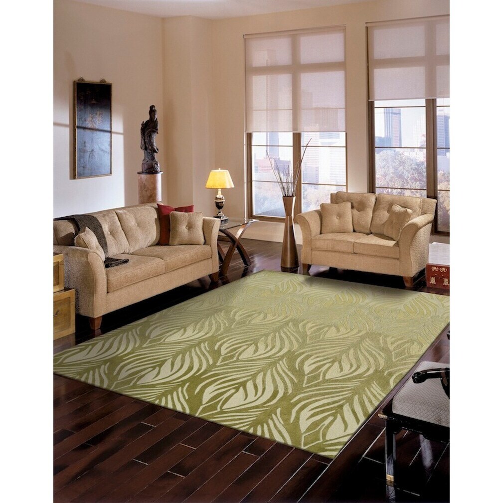 Nourison Hand-tufted Contour Modern Textured Floral Area Rug - 7'3" x 9'3"