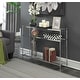 preview thumbnail 1 of 16, Convenience Concepts Royal Crest 3 Tier Glass Console Table