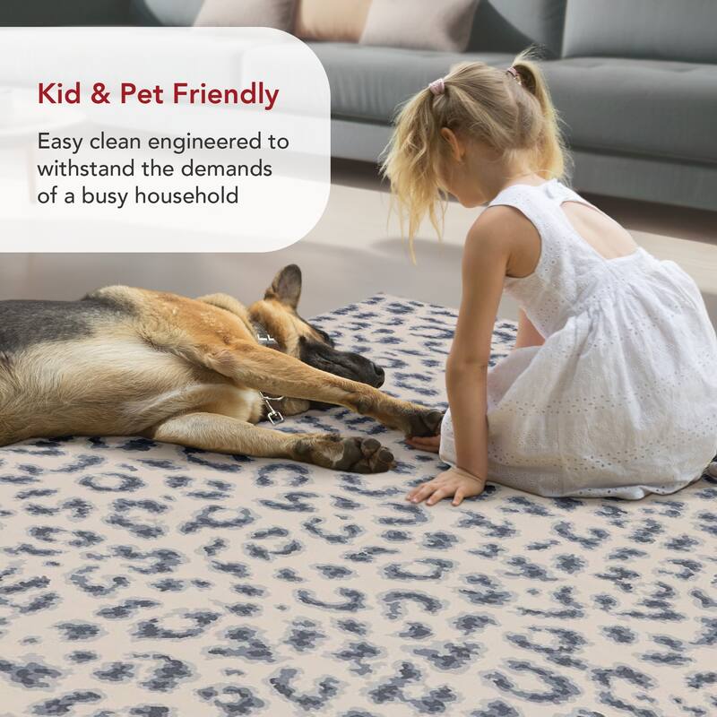 Nuloom Mason SpinClean Machine Washable Contemporary Leopard Print Area Rug