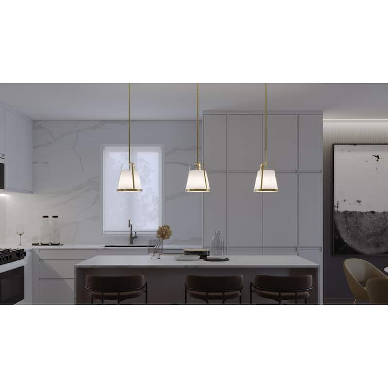 AFX Lizzette Medium Base Pendant - Light Antique Brass - 18"