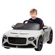 preview thumbnail 81 of 98, Licensed Bentley Mulsanne 12V Kids Ride-On Car with Remote Control, Bluetooth, USB, MP3, 3-Speed Adjustable White