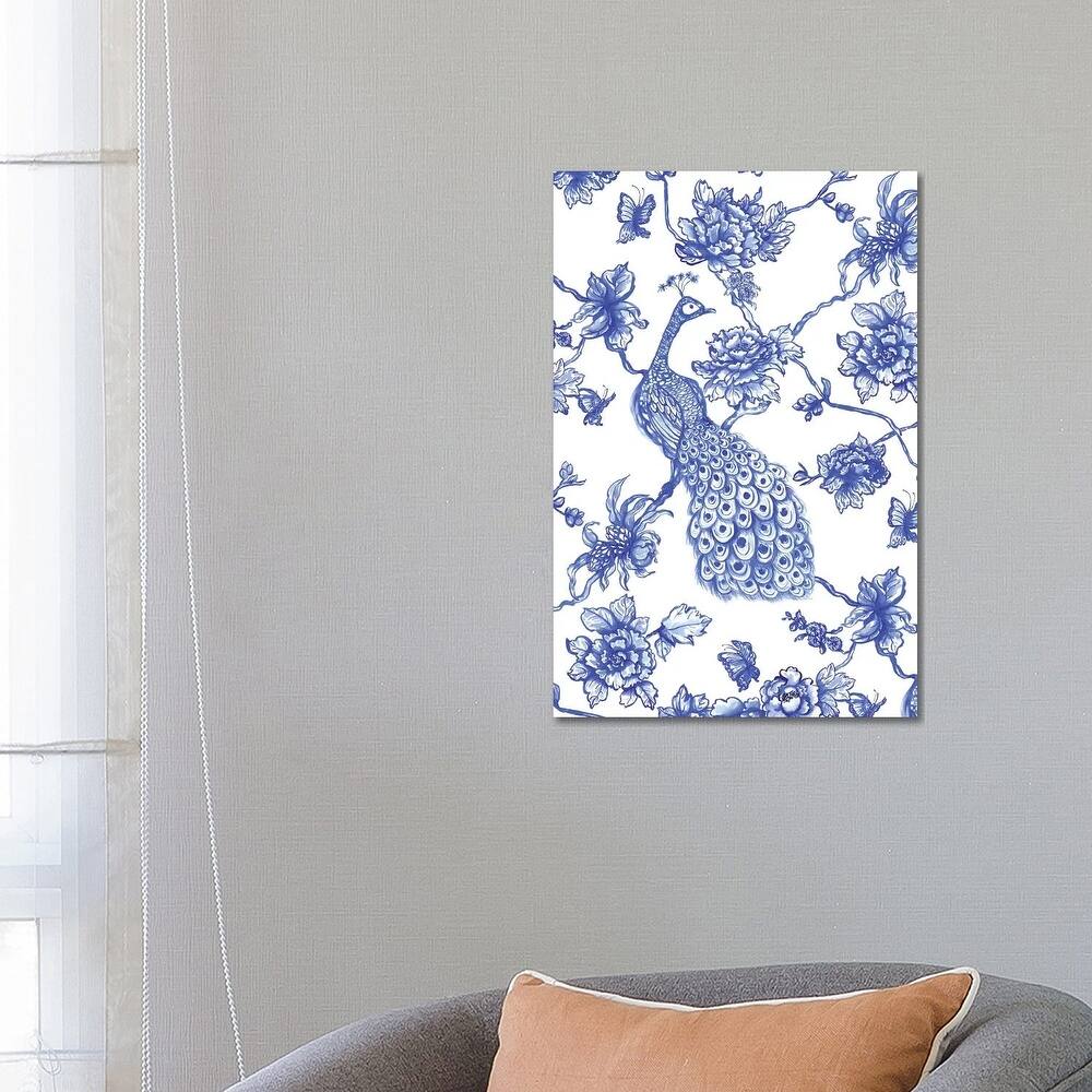 iCanvas "Chinoiserie Peacock" by Jacqueline Maldonado Canvas Print