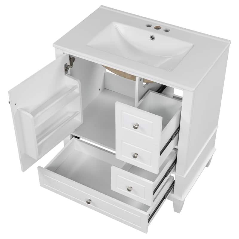 Christopher Knight Home 30" Stylish and Functional Bathroom Vanity with Sink