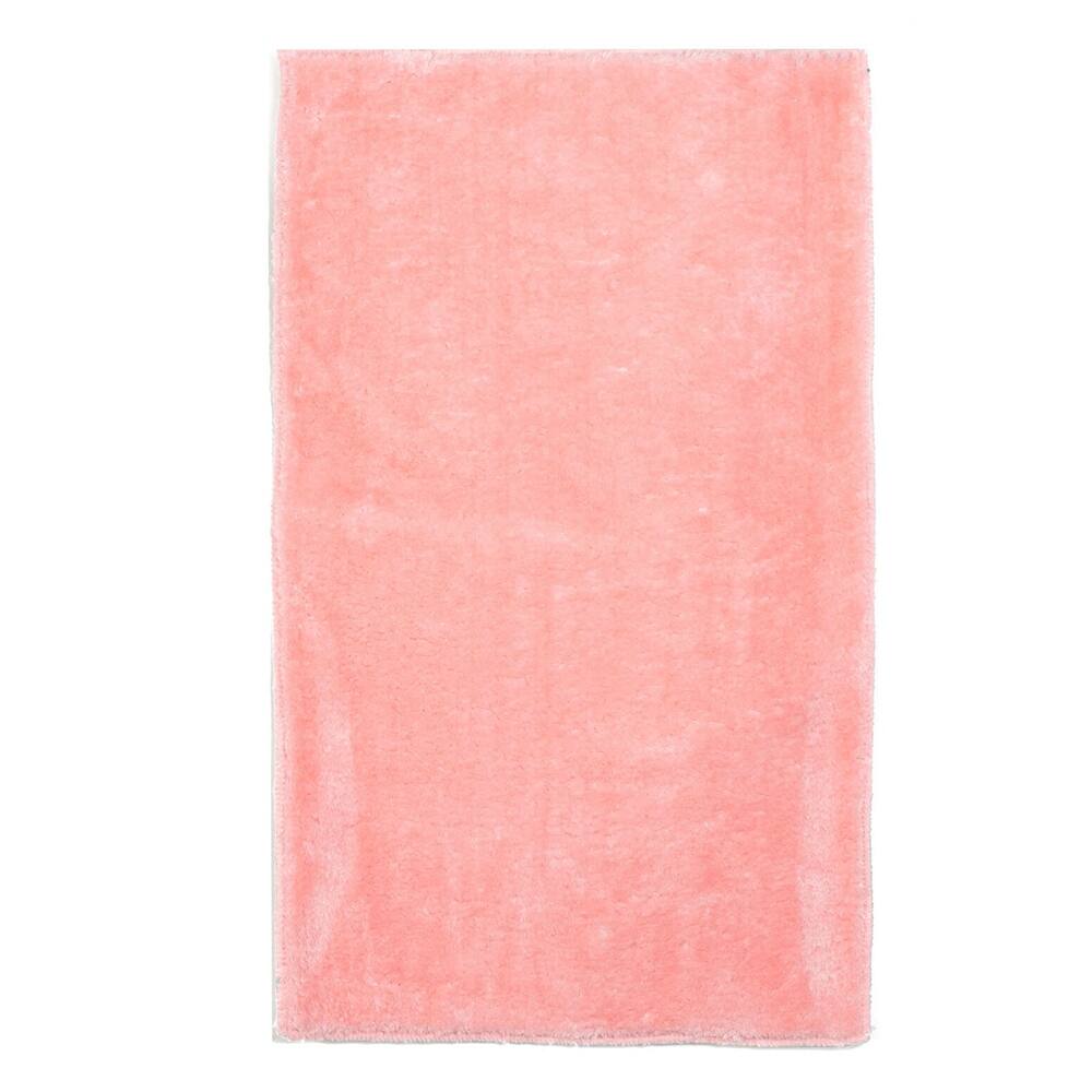 Faux Rabbit Fur Extra Soft Comfortable Carpet 3' x 6' Light Pink 3' x 5' Oval Bed Bath