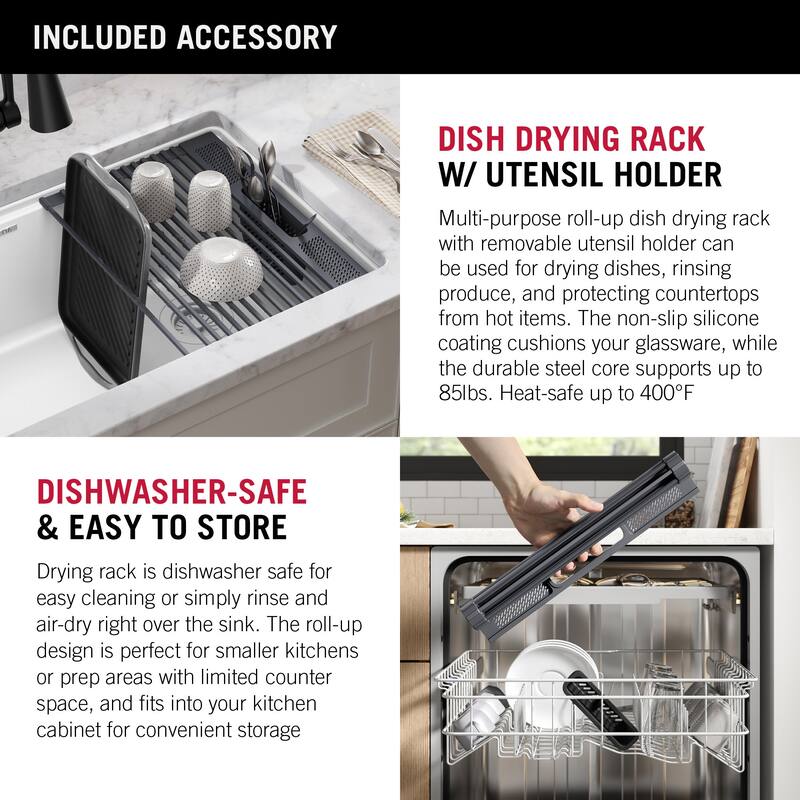 Delta Everest 33� Workstation Kitchen Sink Undermount Granite