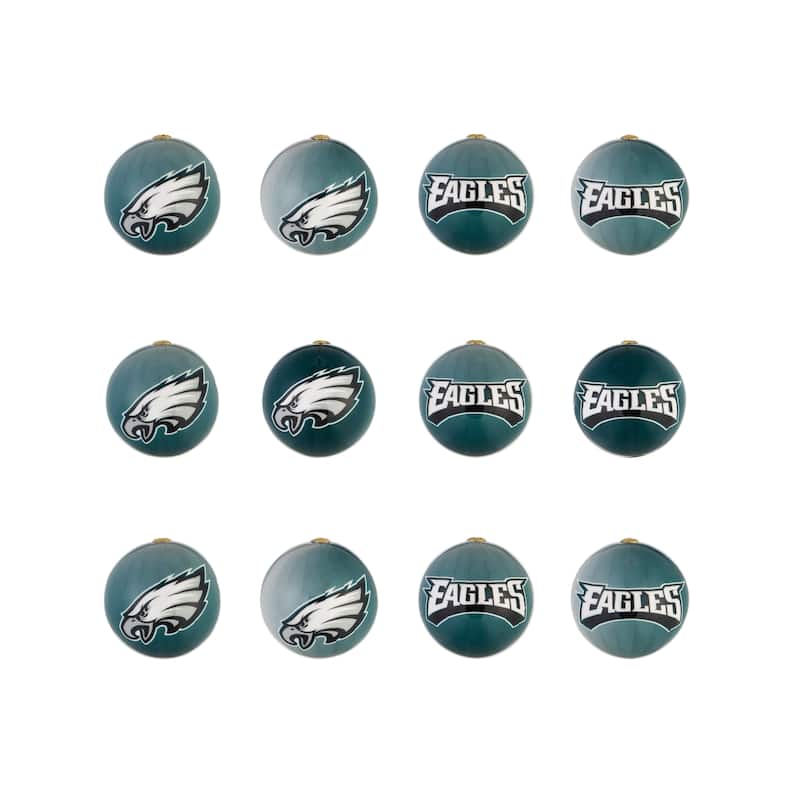 12pc Ornament Set, Philadelphia Eagles