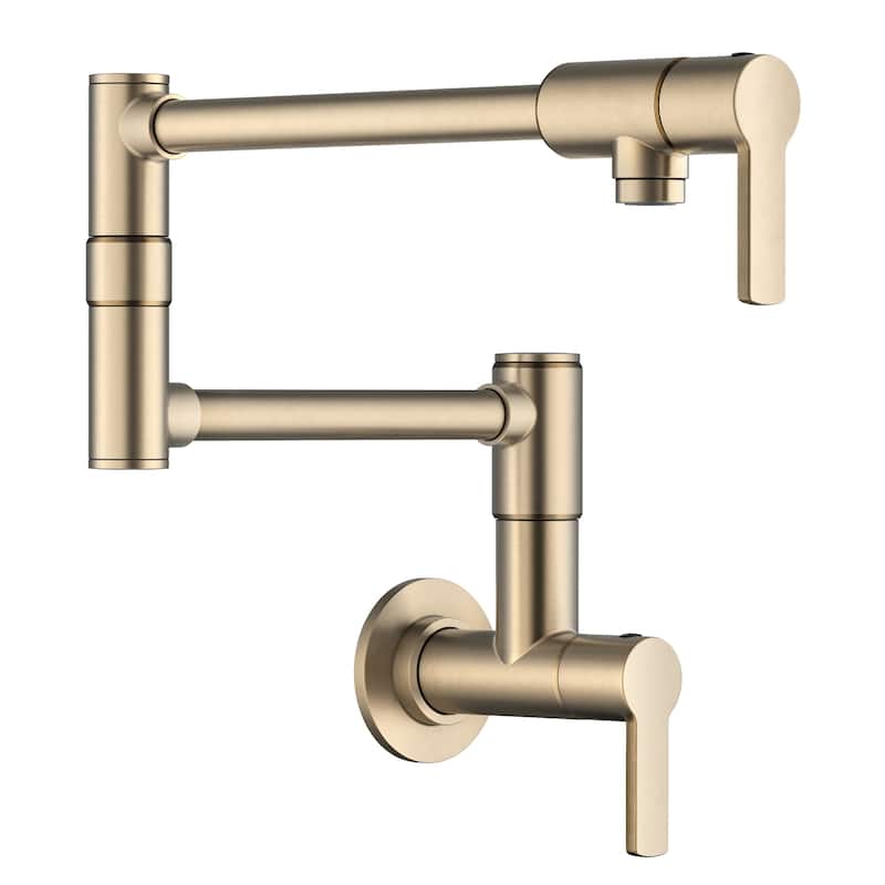 KRAUS Oletto Wall Mount Pot Filler Kitchen Faucet with Retractable Arm
