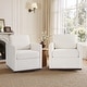 preview thumbnail 5 of 154, Set of 2 Modern Swivel Accent Armchairs Upholstered Arm Chairs