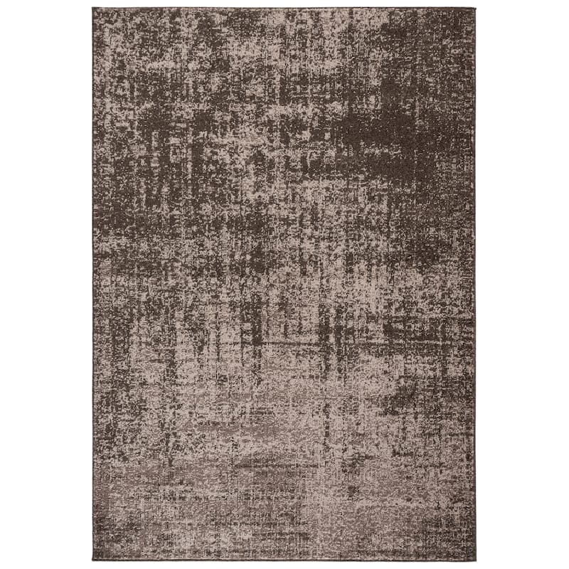 SAFAVIEH Adirondack Guillerma Modern Abstract Distressed Rug - 6' x 9' - Dark Brown/Beige