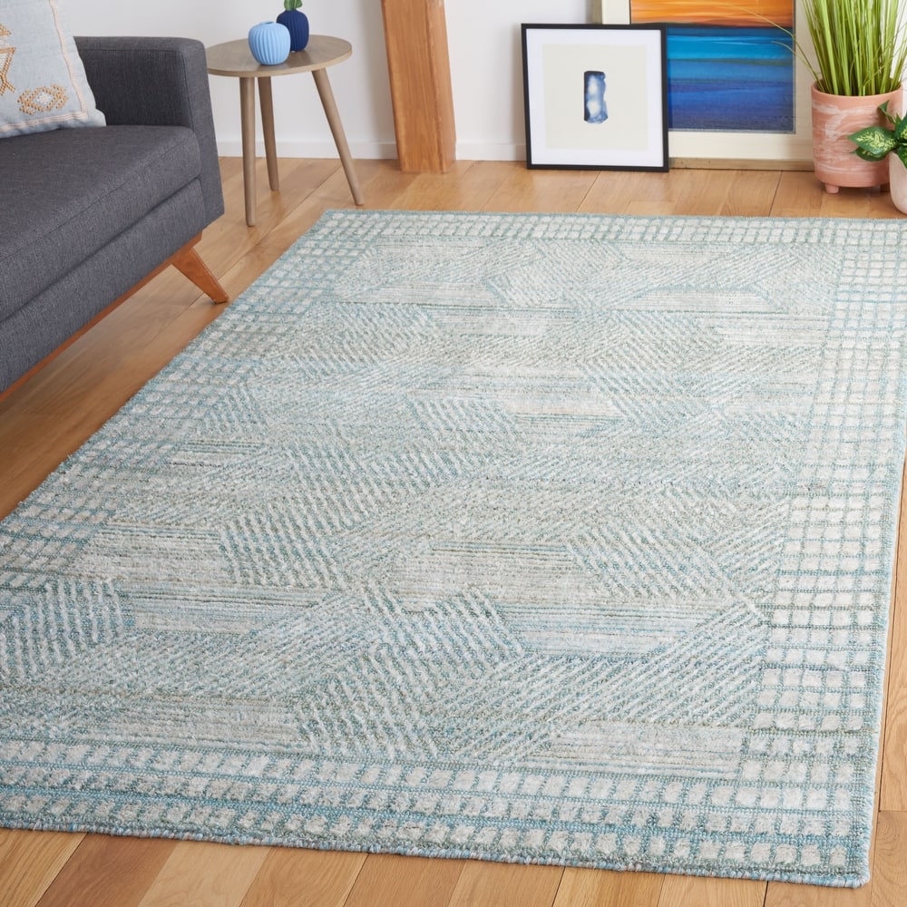 SAFAVIEH Handmade Marquee Jaana Modern Geometric Wool Rug