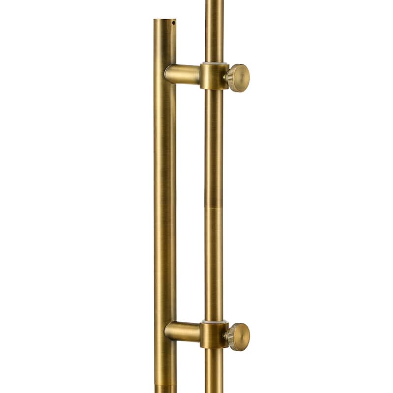 62.5 in. Industrial 1-Light 3CCT LED Pharmacy Floor Lamp for Living Room with Metal Shade