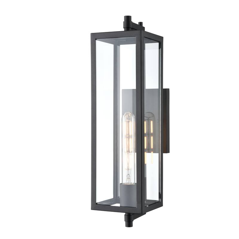Millennium Lighting Messi 1 Light Outdoor Wall Sconce in Textured Black