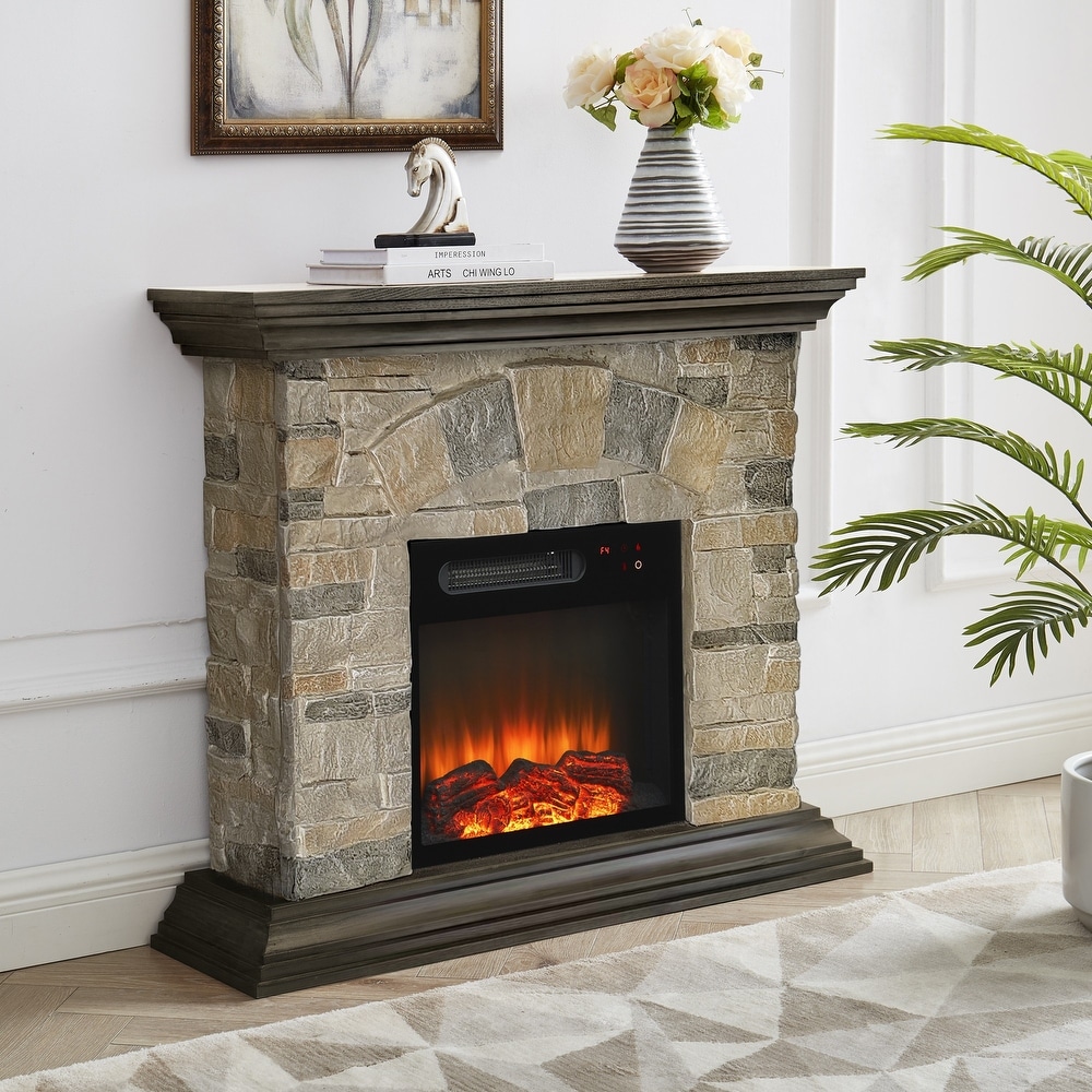 Brown Electric Indoor Fireplaces Bed Bath & Beyond