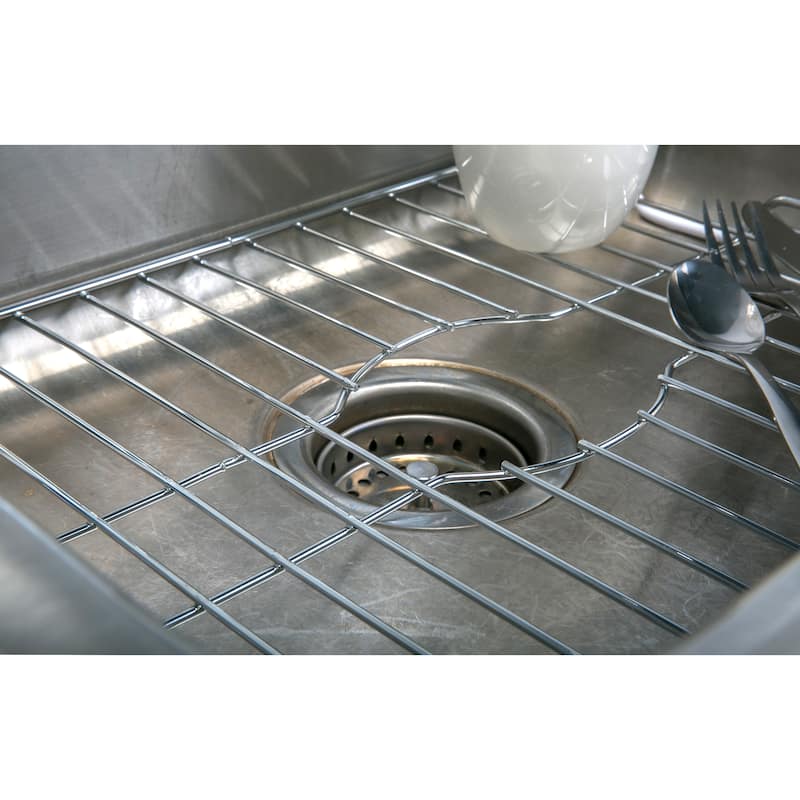 Kitchen Details Large Chrome Sink Protector - 12.5"x16.25"x1"