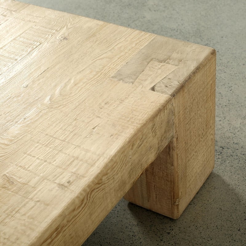 Ravello Extra Large Coffee Table 81Wx56Dx17H Weathered Natural - 16.9" H