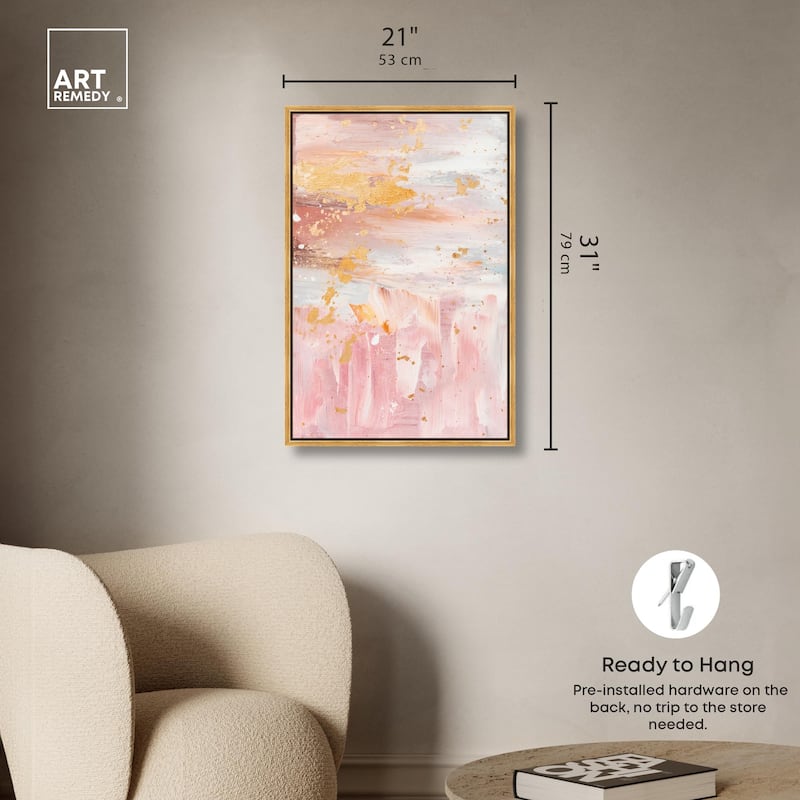 Rose Quartz Canvas by Art Remedy