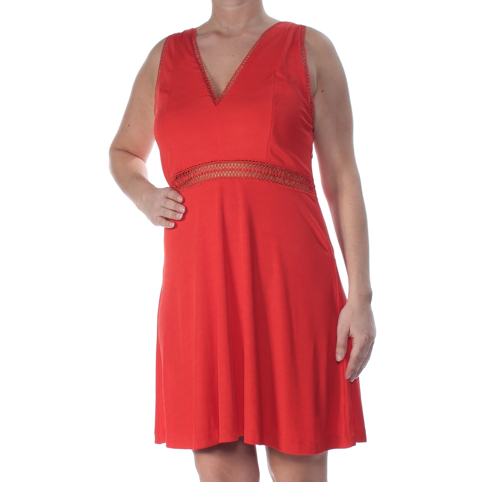 free people red lace dress