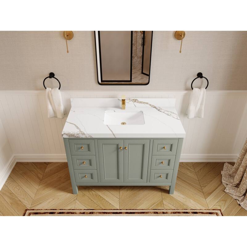 Willow Collections 48 in. W x 22 in. D Nashville Single Sink Bathroom Vanity with Countertop