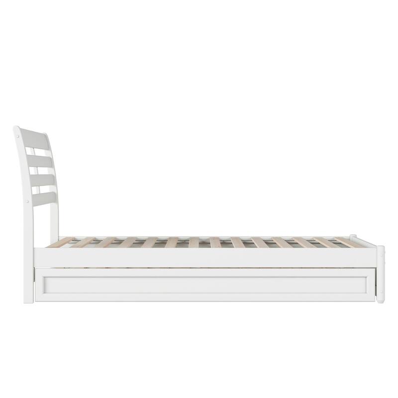 Emelie Platform Bed with Panel Footboard and Twin XL Trundle