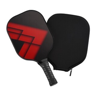 Graphite Pickleball Paddles Carbon Fiber Racket with Protective Cover - Multicolor