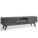 preview thumbnail 2 of 38, Render Low Profile 59 Inch TV Stand in Walnut / White