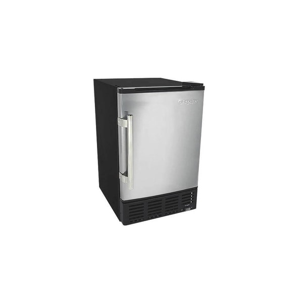 EdgeStar IB120 15" Wide 6 Lbs. Capacity Built-In Ice Maker with 12 Lbs. Daily Ice Production - stainless steel and black - N/A