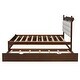 preview thumbnail 16 of 46, Queen Storage Platform Bed with Twin-XL Trundle & USB Ports