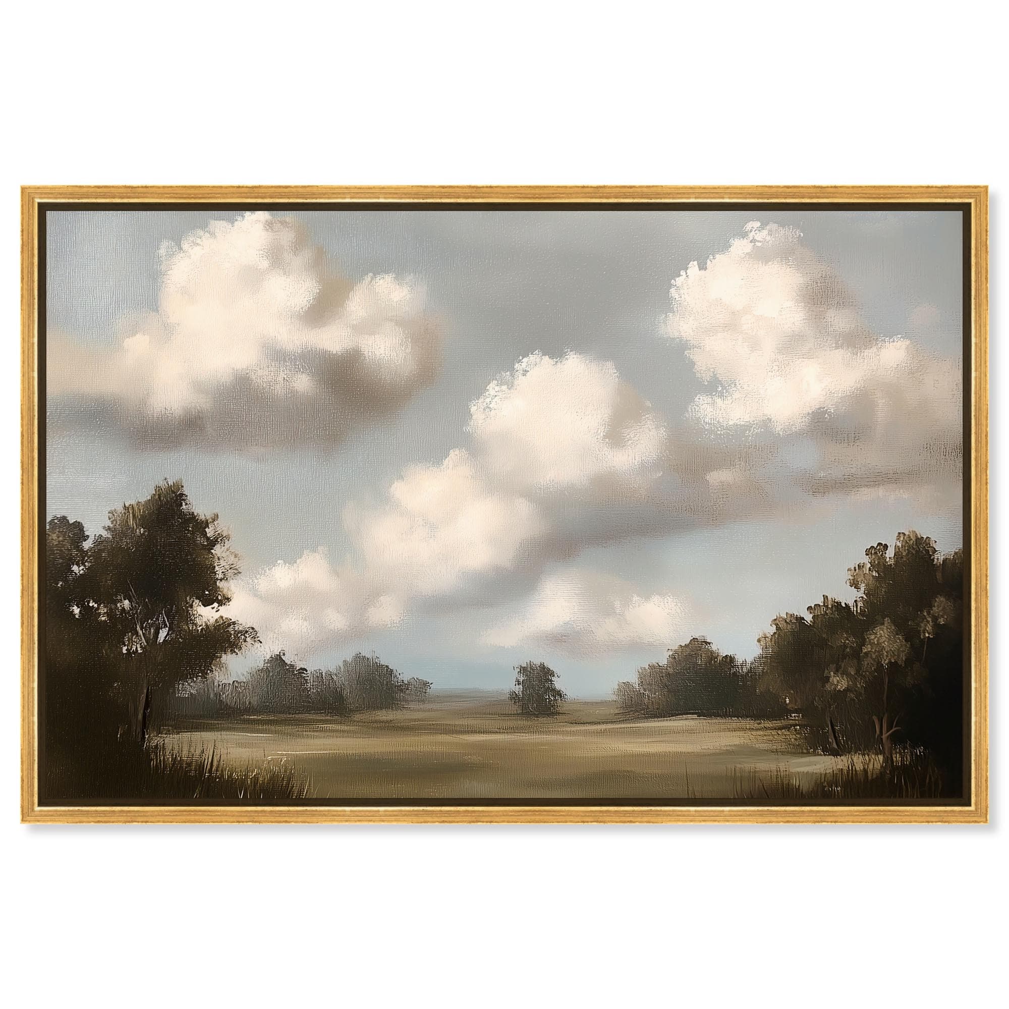 Serene Sky Canvas Classic Landscape by Art Remedy