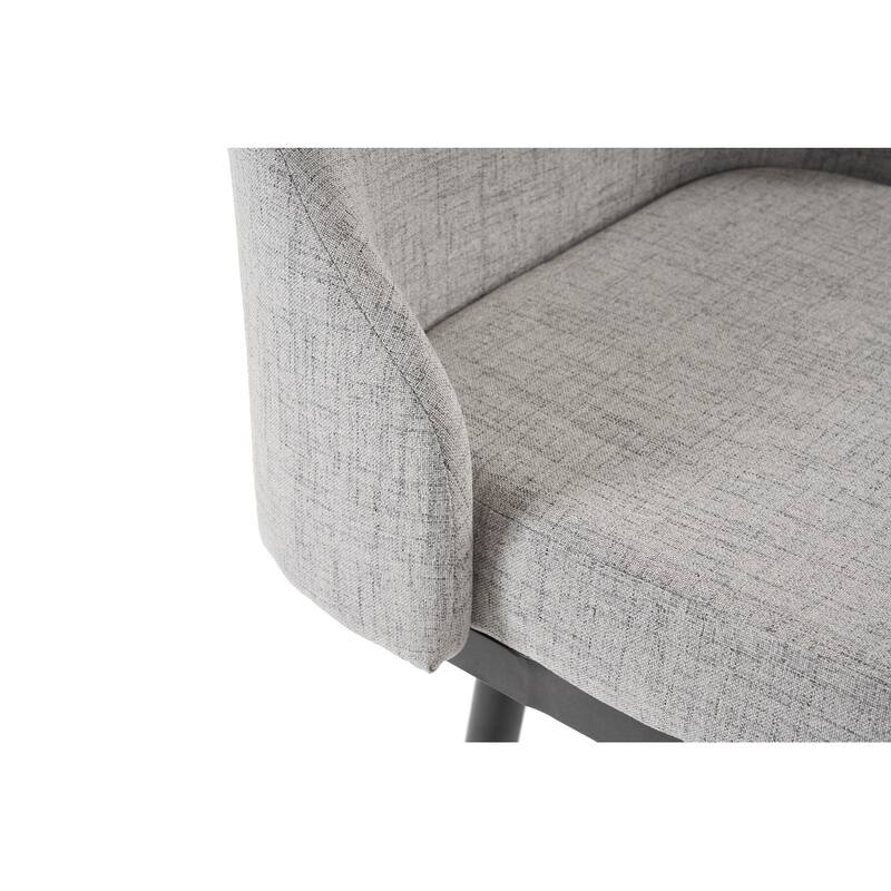 Counter Height Swivel Barstools Set of 2, Upholstered Seat Bar Stools with Metal Legs, Dining Room Chairs with Footrest