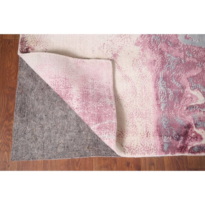 Contemporary Abstract Indian Area Rug Handmade Wool Carpet - 5'1"x 8'0"
