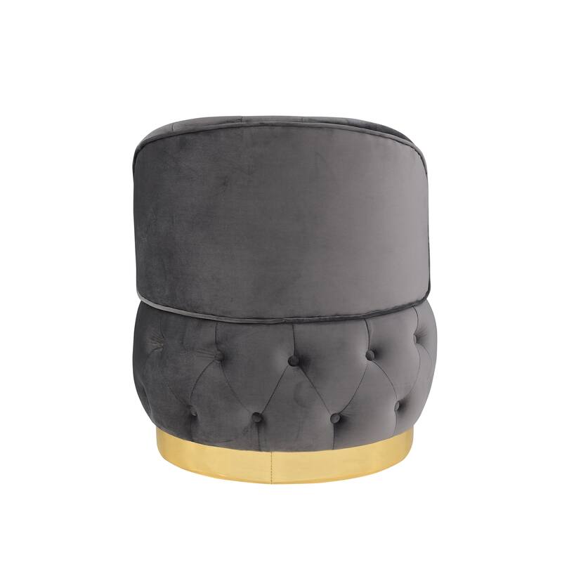 360 Degree Swivel Cuddle Barrel Accent Storage Chairs, Round Armchairs with Wide Upholstered