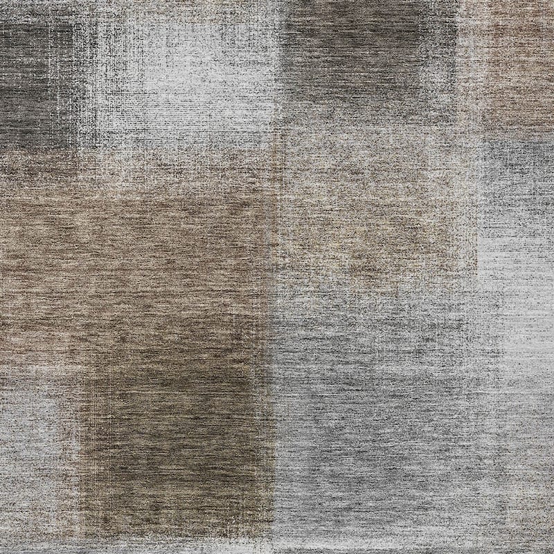 HomeRoots Abstract Transitional Rectangle Outdoor Rug