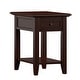 preview thumbnail 37 of 84, Zayden 1-drawer Side Table with Charging Station by iNSPIRE Q Bold