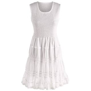 dress summer sleeveless cotton sundress boho casual dresses midi tank womens mini overstock