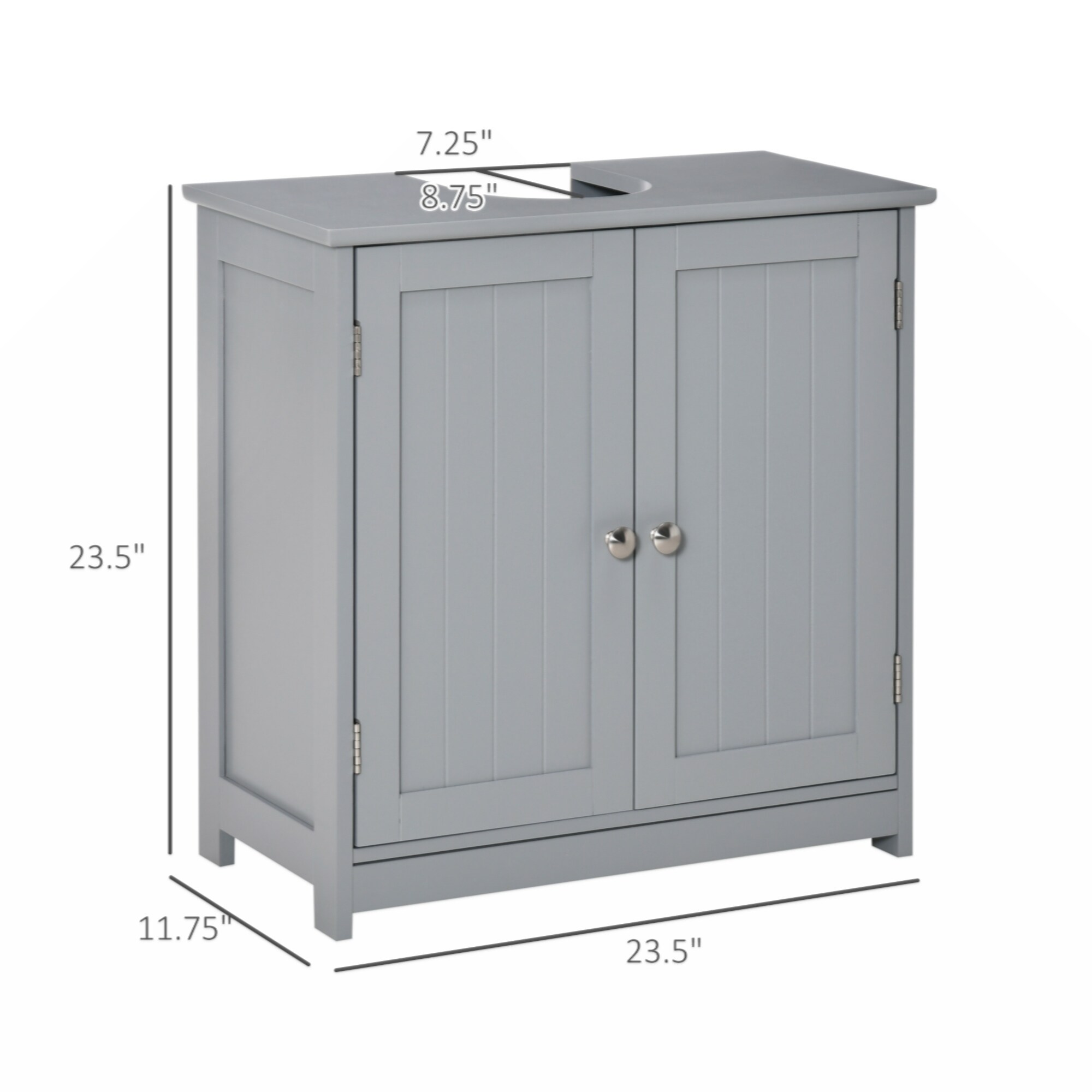 Pedestal Sink Storage Cabinet Vanity Base Cabinet Under Sink Bathroom Cabinet with U shape Cut Out and Adjustable Internal Shelf Bed Bath Beyond 40410226