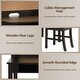 preview thumbnail 8 of 26, Kids Desk and Chair Set Study Writing Desk with Hutch and Bookshelves - 44" x 24" x 43.5" (L x W x H)