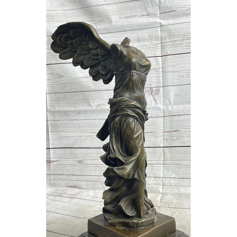 Winged Nike Of Samothrace Ancient Greek Sculpture Statue Replica From The Louvre