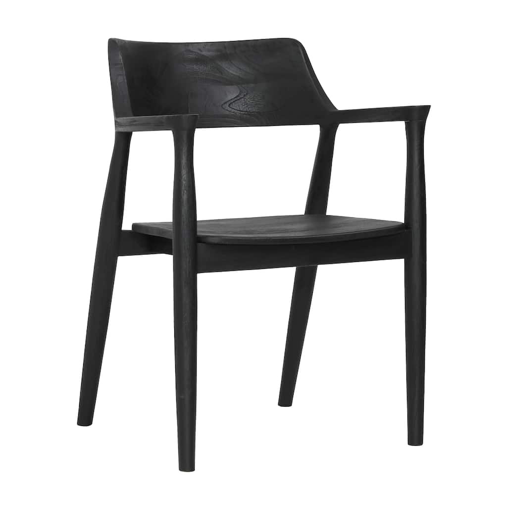 Shadowbrook Teak Dining Chair, Black