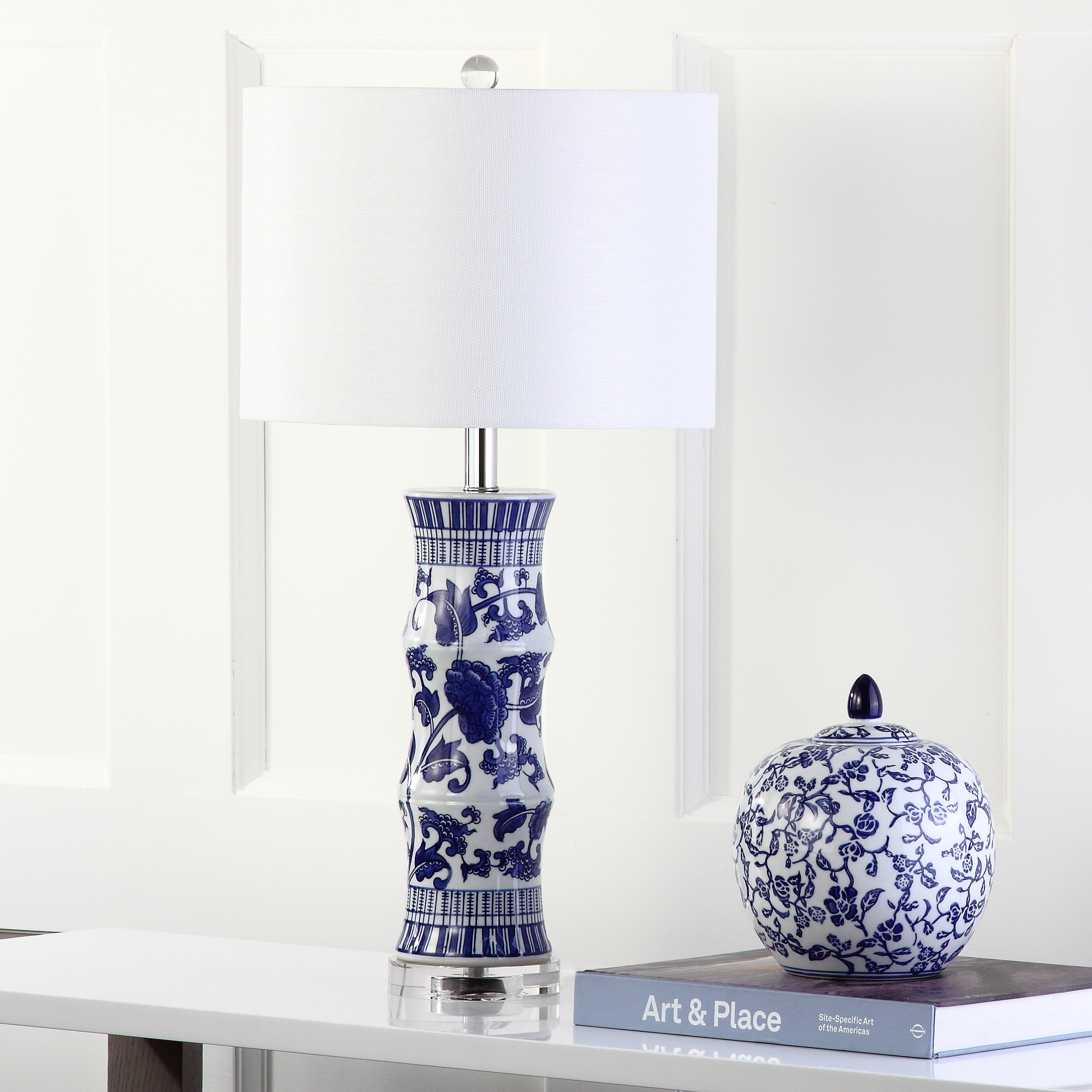 blue table lamp set