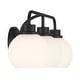 preview thumbnail 14 of 19, Bellevue SHBF93290 3 Light 24" Wide Vanity Light with Opal Glass