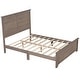 preview thumbnail 21 of 30, Farmhouse Wooden Platform Bed with Panel Headboard for Teen Room