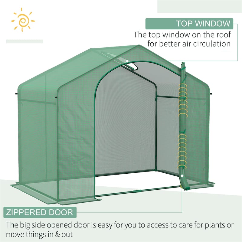 6' x 3' x 5' Portable Walk-in Greenhouse