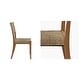 preview thumbnail 6 of 9, Couture 17.6" Wide Weave Seagrass Rattan Dining chairs - 17.6"W x 20.8"L x 35.6"H