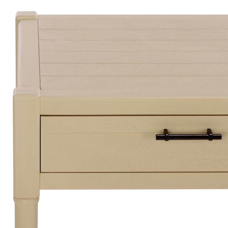 SAFAVIEH Zennure White Washed Grey Writing Desk