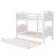preview thumbnail 14 of 25, Twin-Over-Twin Sturdy Wooden Bunk Bed with Twin size Trundle,Separable Bunk Bed for Bedroom