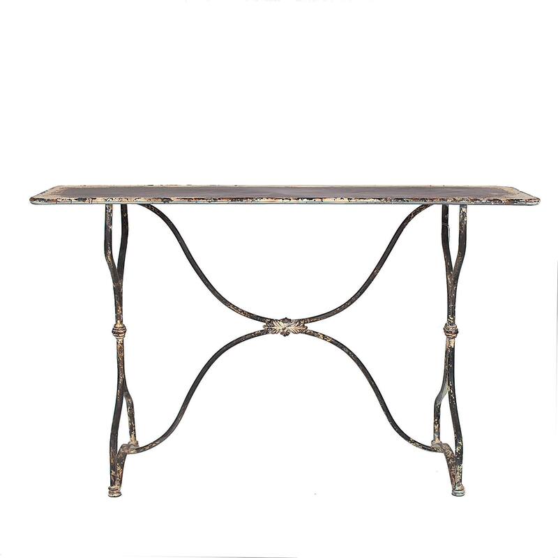 Vintage Metal Sofa Table - Steel