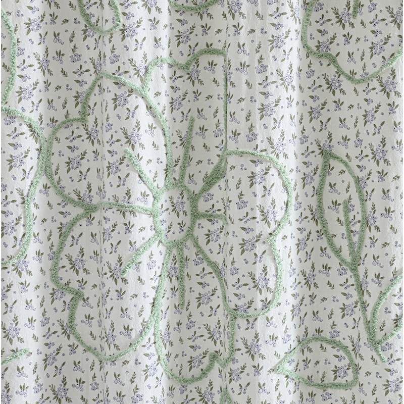 Peri Home Blueberry Chenille Shower Curtain