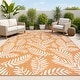 preview thumbnail 5 of 211, JONATHAN Y Galon Palm Frond Indoor/Outdoor Area Rug